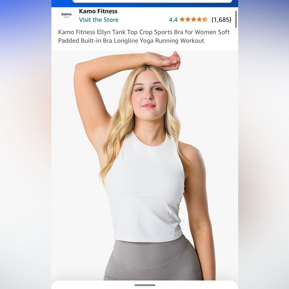 2 pack- Kamo Fitness Ellyn Tank Top Sports Bras
